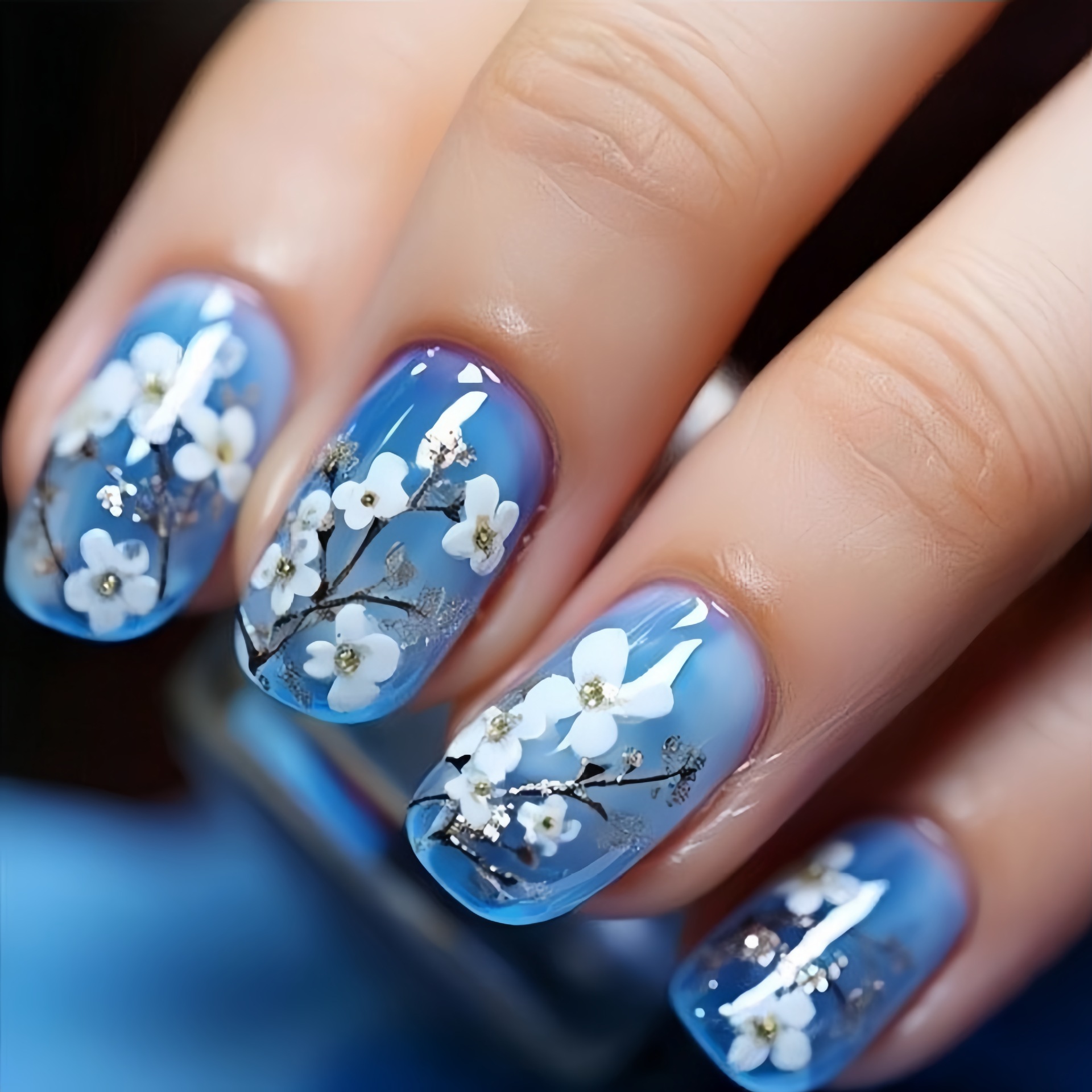 Press On Nail Set - Uñas postizas medianas para mujeres y