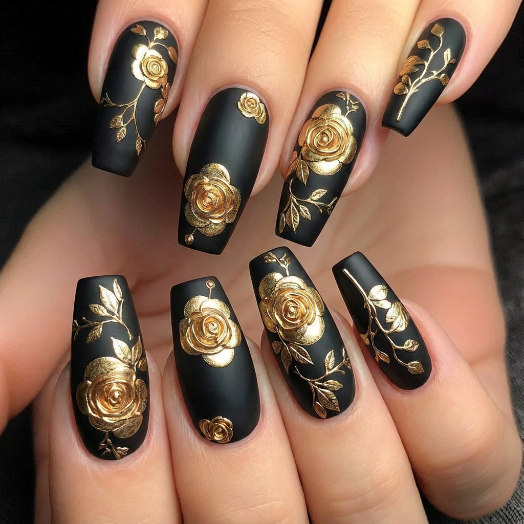 Press On Nail Set - Uñas postizas 3D para mujeres y