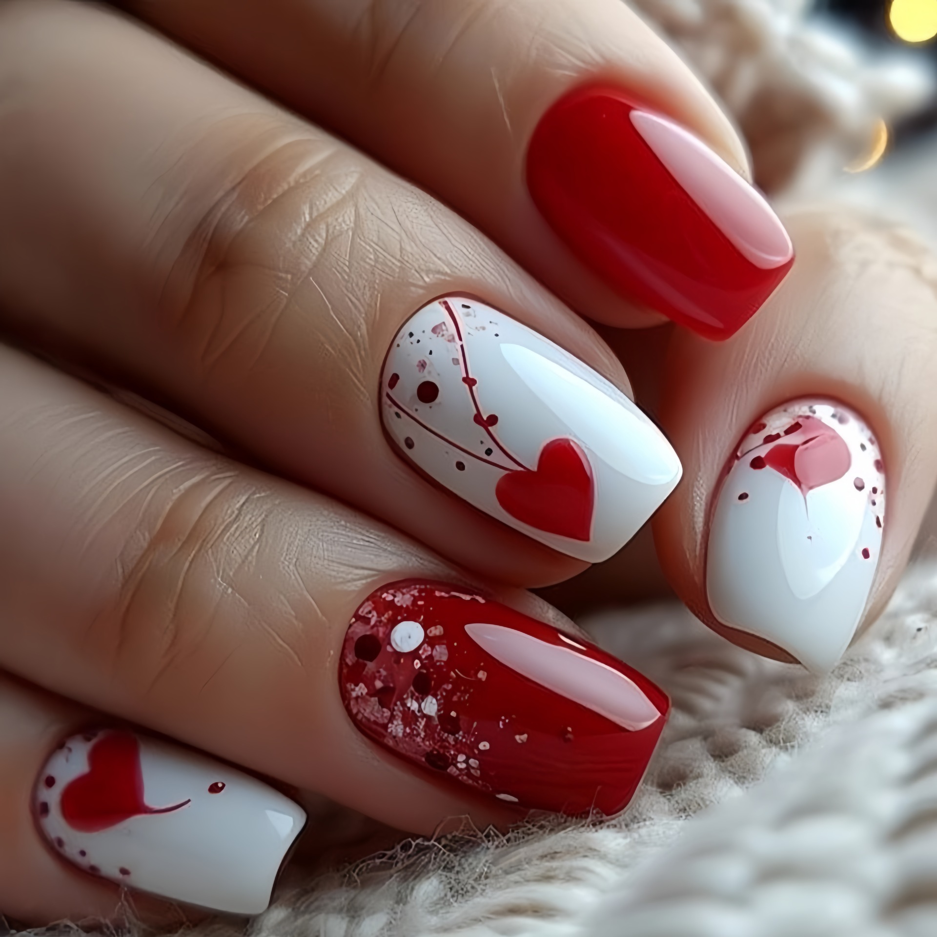 Press On Nail Set - Uñas postizas cortas y medianas para