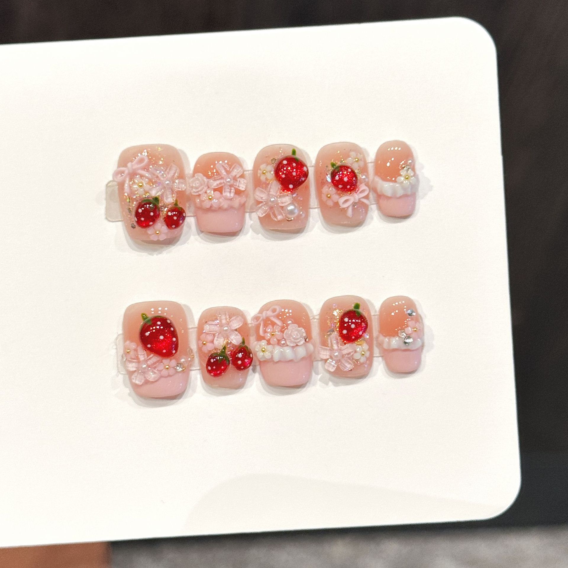 Nail Art Xs - 10 Uds. De uñas postizas de