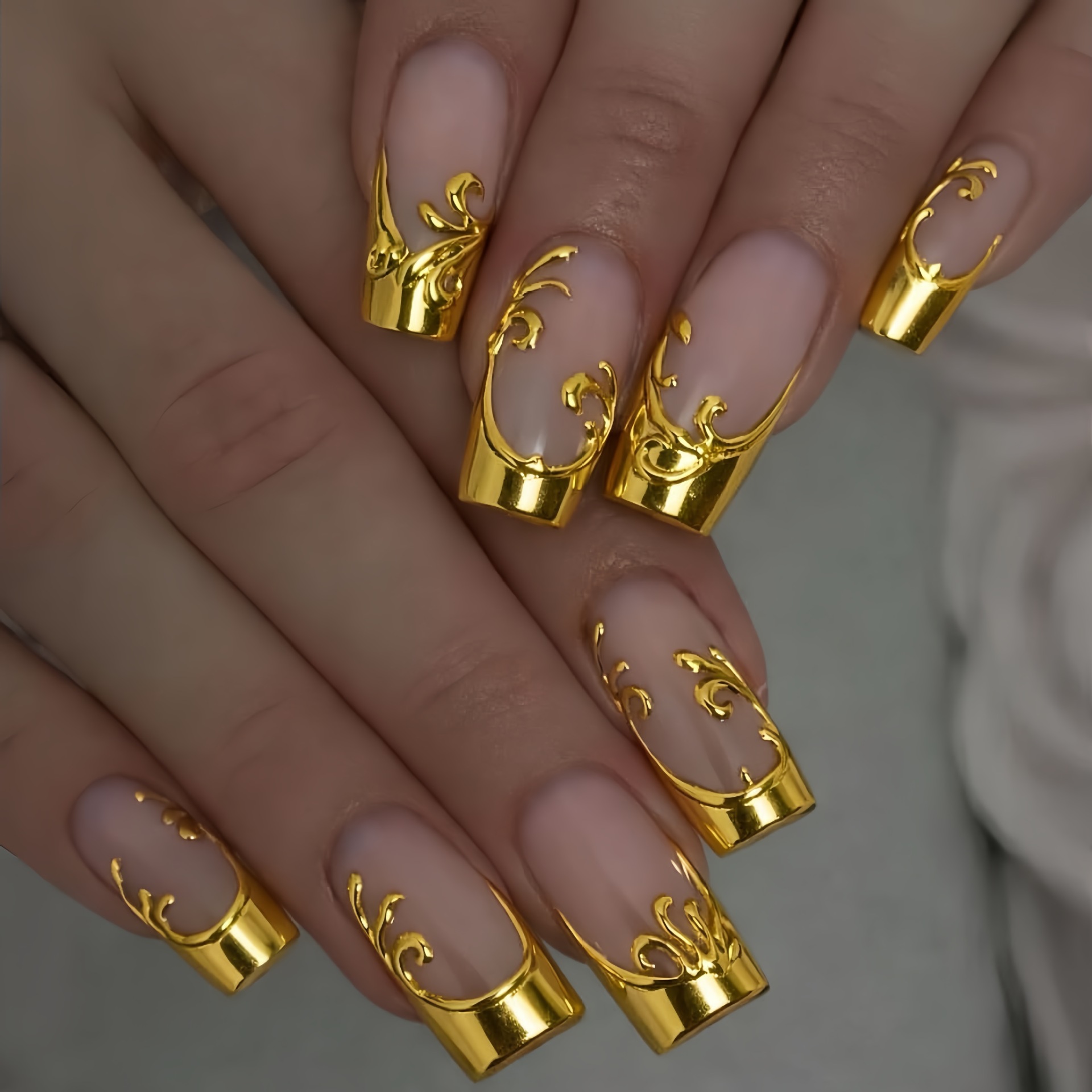 Press On Nail Set - Uñas Postizas Medianas y Largas para