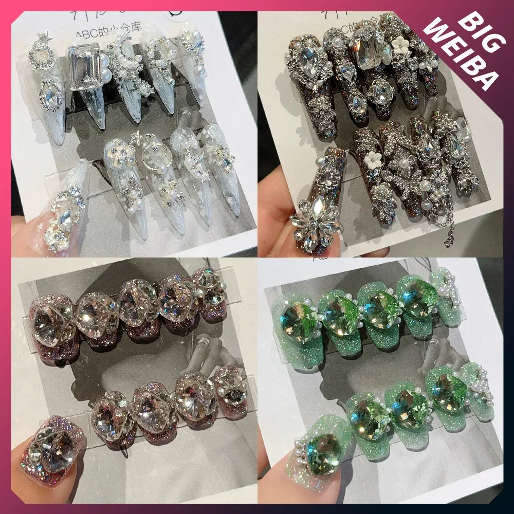 10 Uds Diy corte de lujo brill - Nail Art Xs reseña y precio