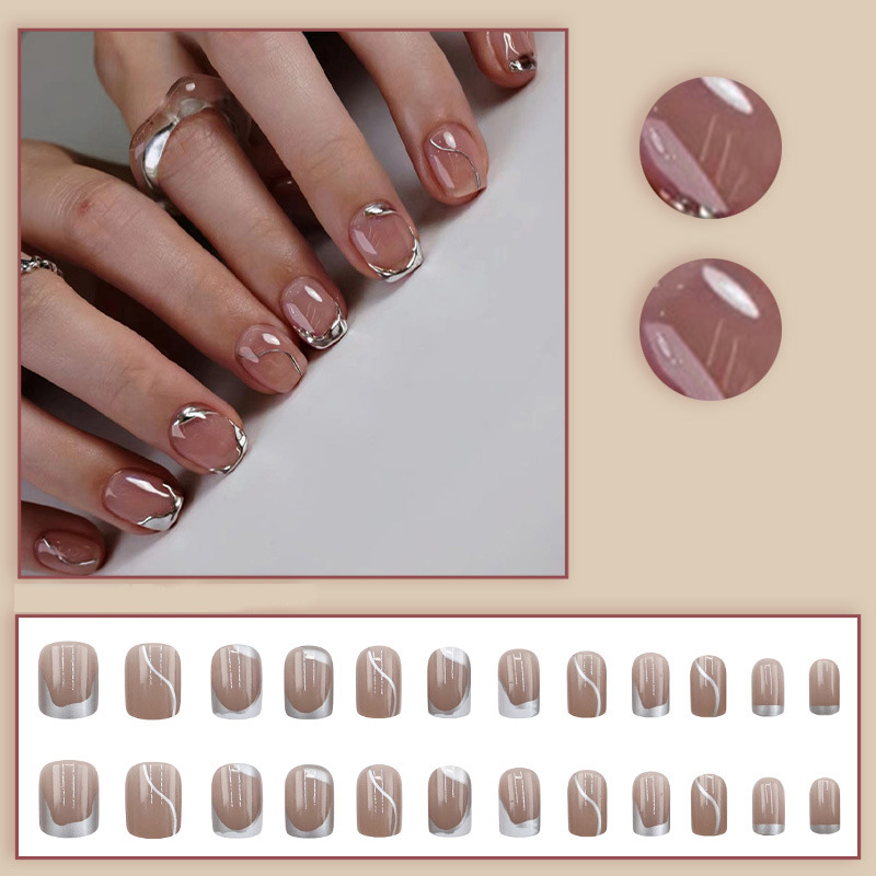 Uñas postizas cortas para muje - Press On Nail Set reseña y precio