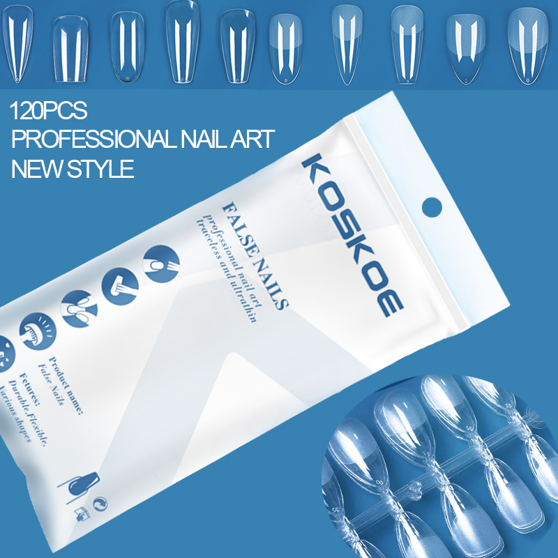 120 Uds uñas postizas prensada - Nail Art Xs reseña y precio