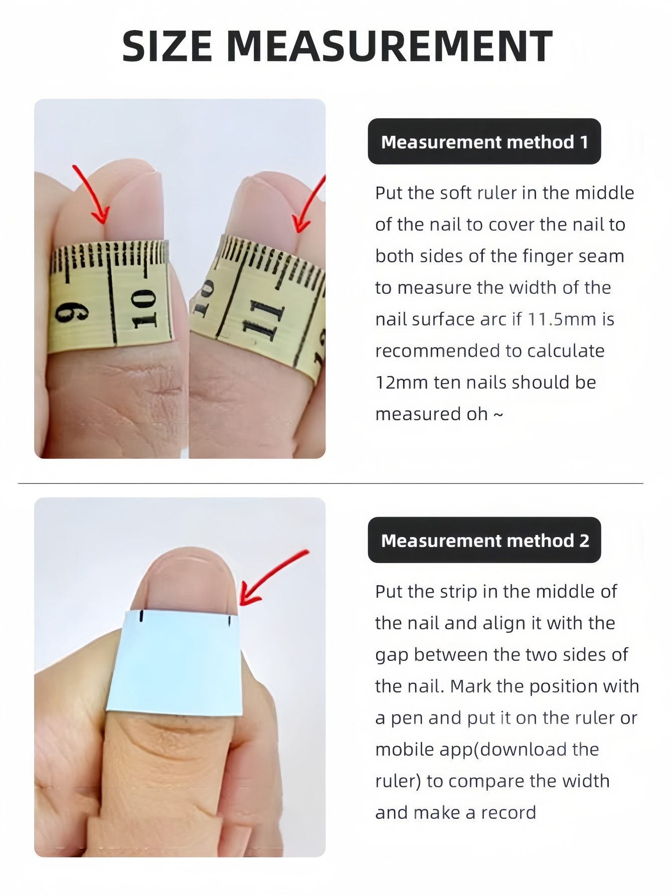 Juego de 10 uñas postizas en f - Press On Nail Set reseña y precio