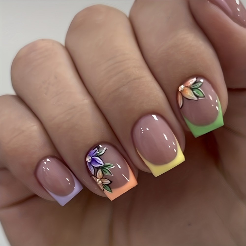 24 Uñas Postizas Rosadas con D - Press On Nail Set reseña y precio