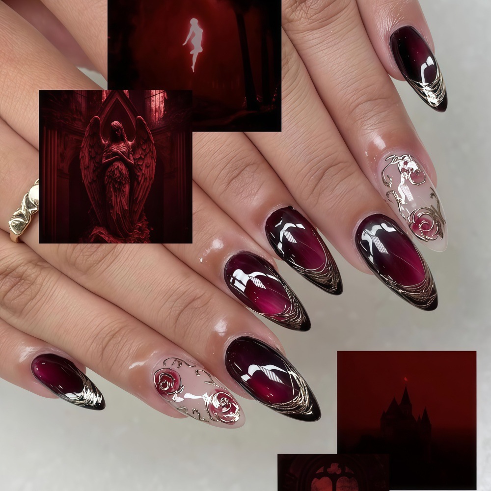 Uñas postizas 3D para mujeres  - Press On Nail Set reseña y precio