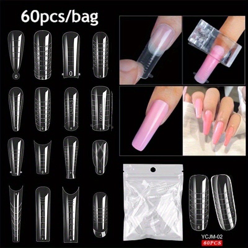 60 unids/lote extensión de uña - Nail Art Lotso reseña y precio