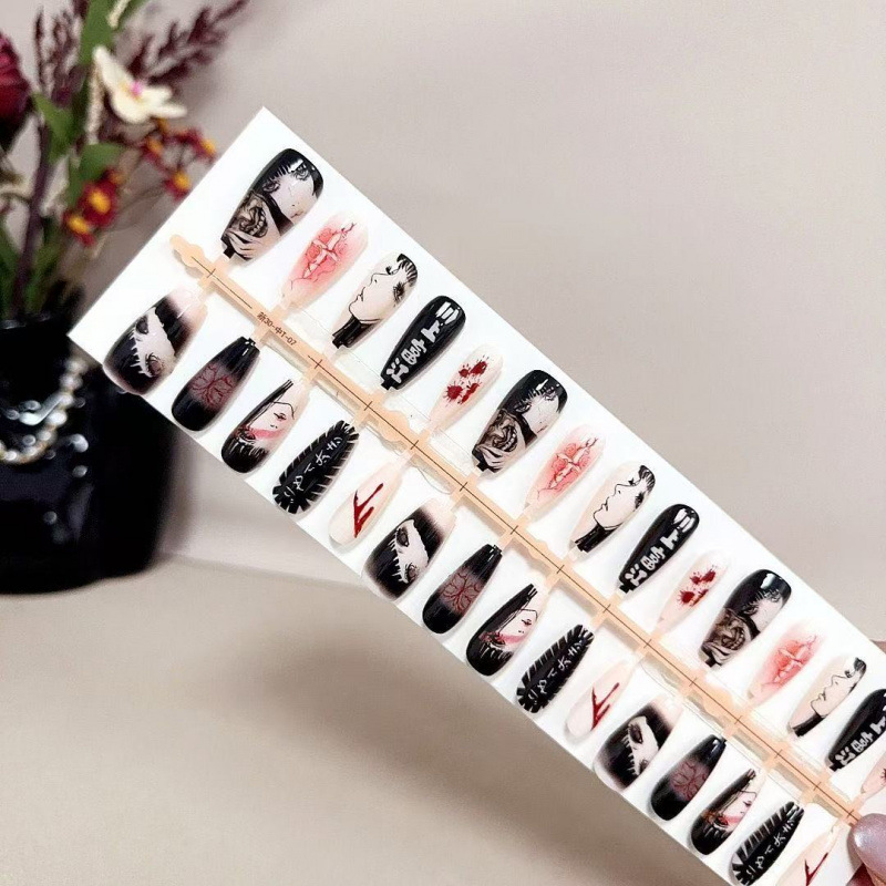 Kawakami Tomie manicura dulce  - Press On Nail Set reseña y precio