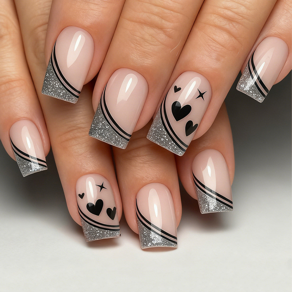 Uñas postizas cuadradas cortas - Press On Nail Set reseña y precio