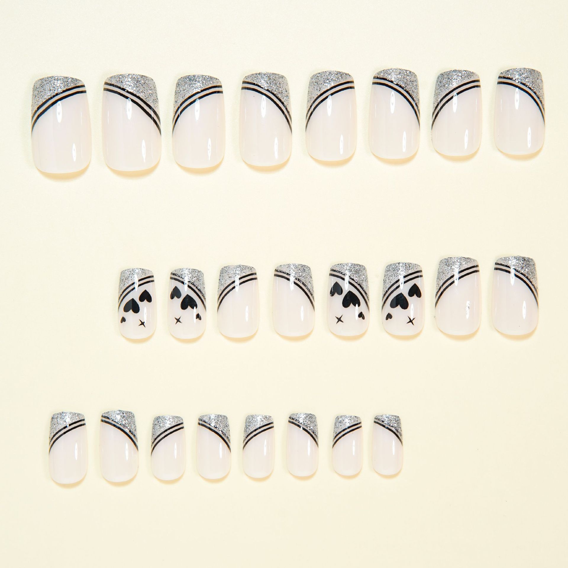 Uñas postizas cuadradas cortas - Press On Nail Set reseña y precio