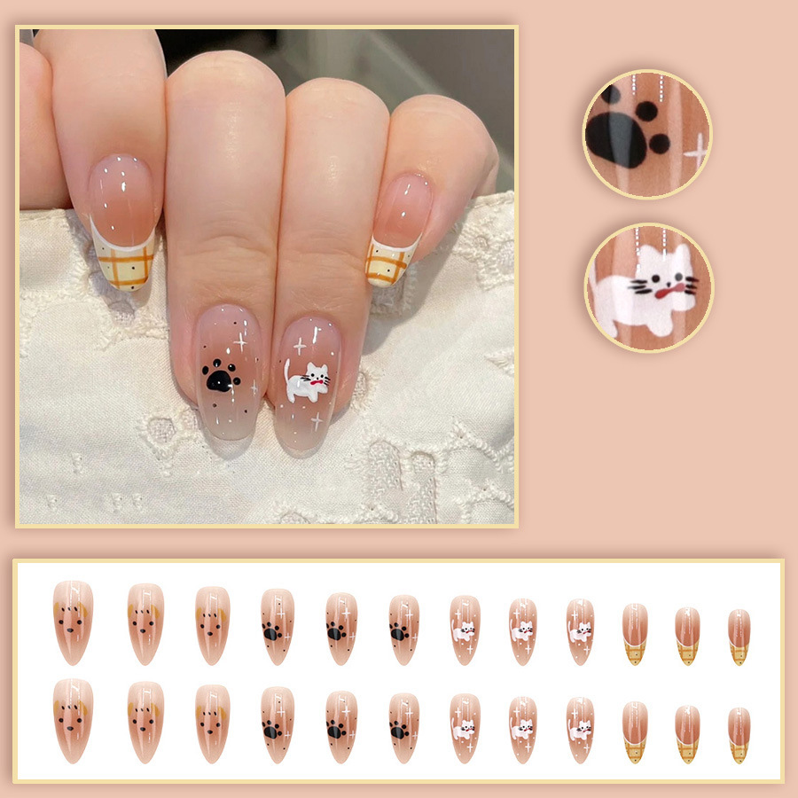 Uñas postizas cortas y mediana - Press On Nail Set reseña y precio