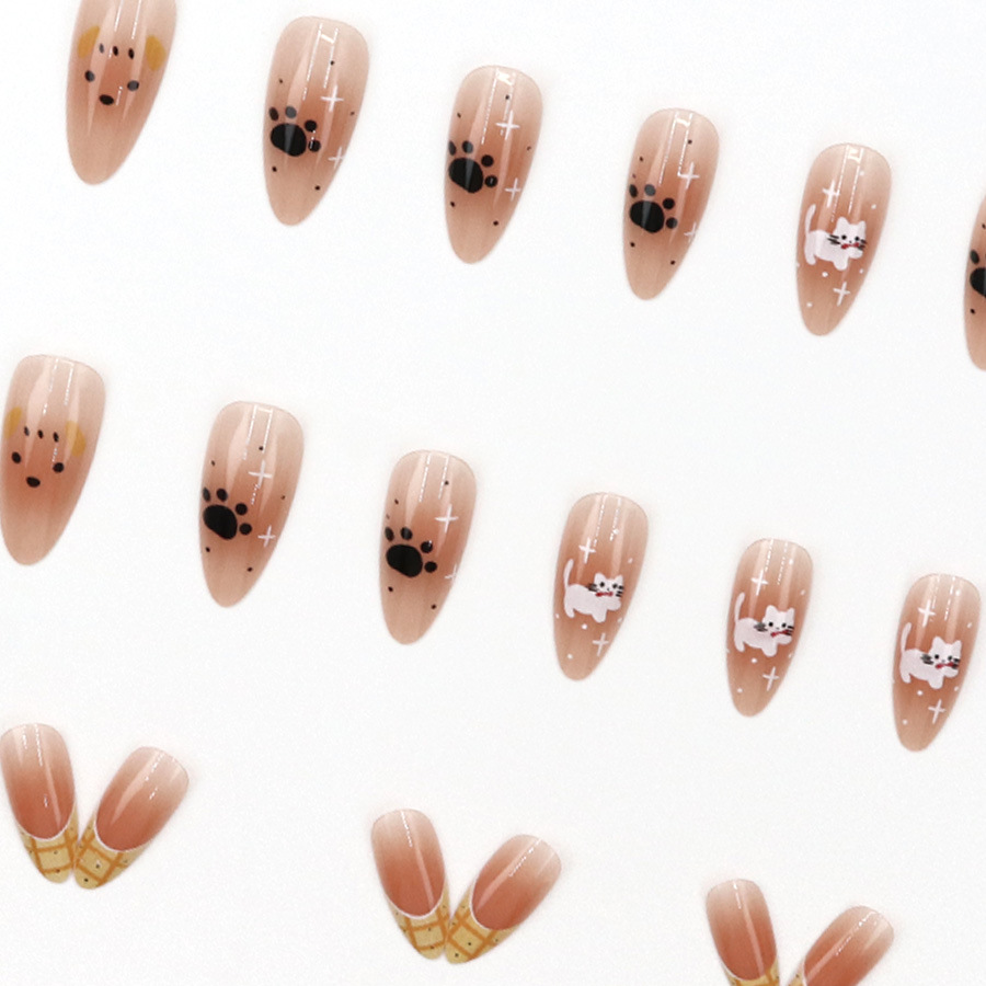Uñas postizas cortas y mediana - Press On Nail Set reseña y precio