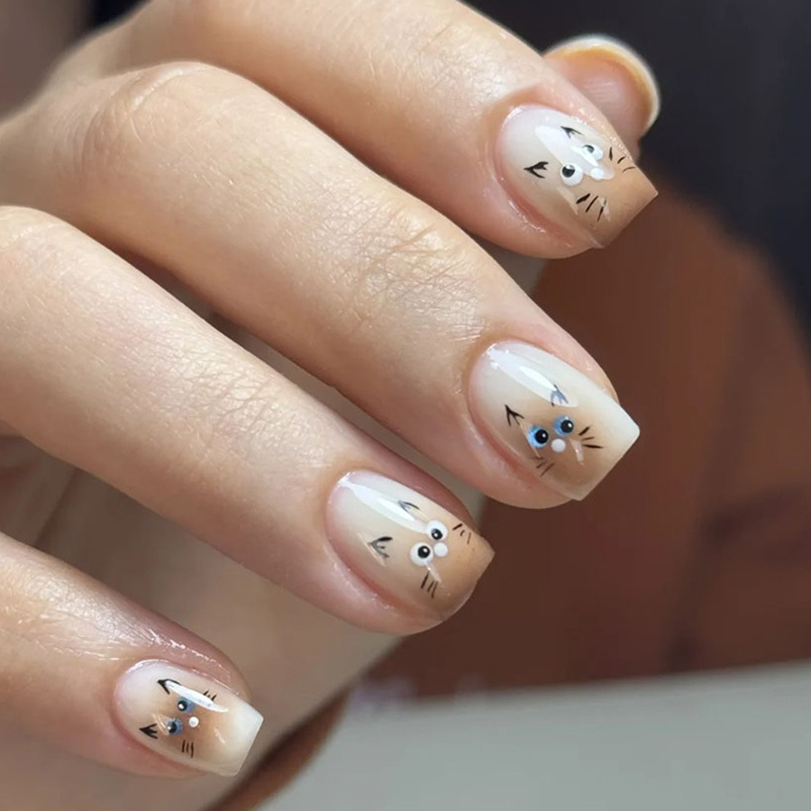 Uñas postizas cortas y mediana - Press On Nail Set reseña y precio