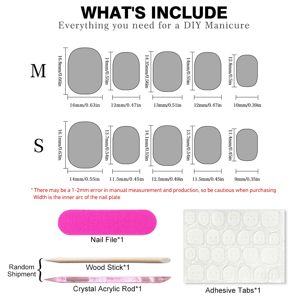 10 Uñas Postizas Cortas de Ver - Press On Nail Set reseña y precio