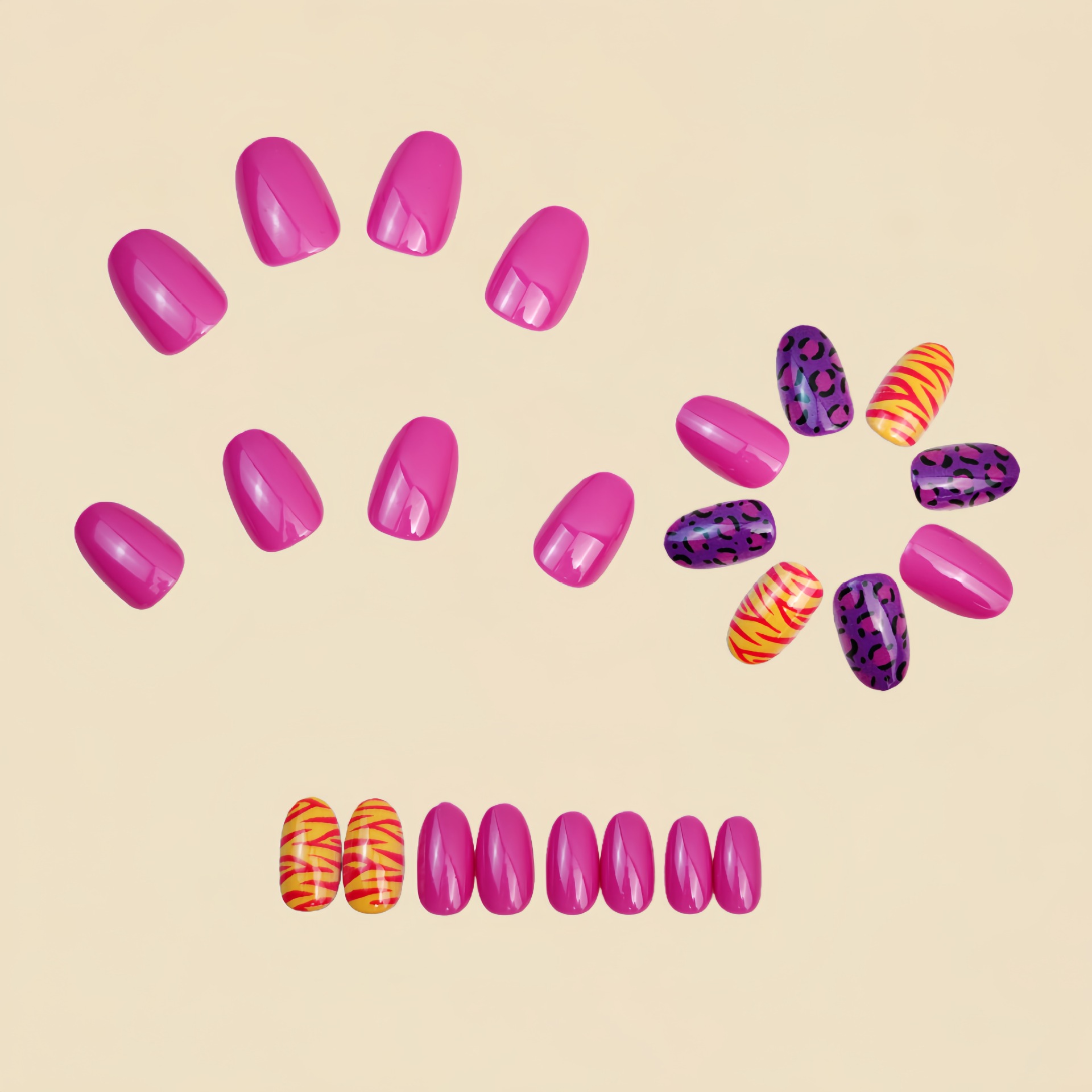 Uñas postizas largas y cortas  - Press On Nail Set reseña y precio