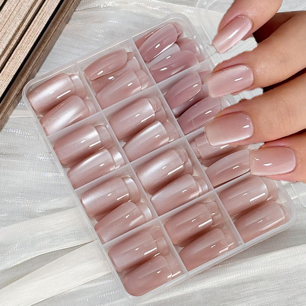 144 Uñas Postizas de Color Ros - Nail Art Xs reseña y precio