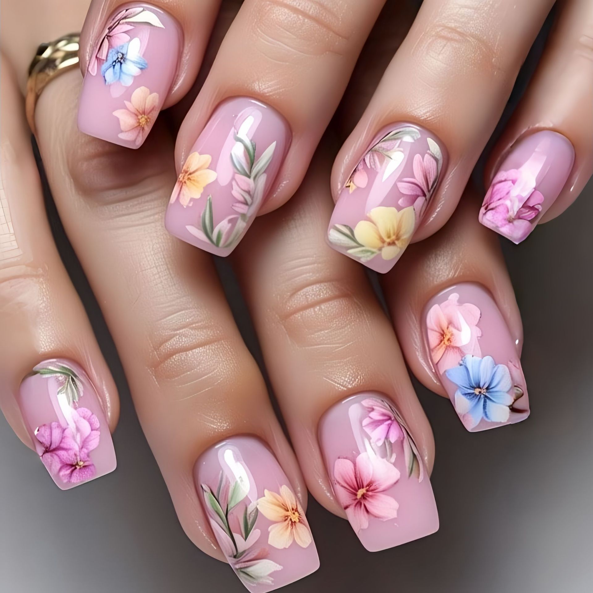 Uñas postizas medianas para mu - Press On Nail Set reseña y precio