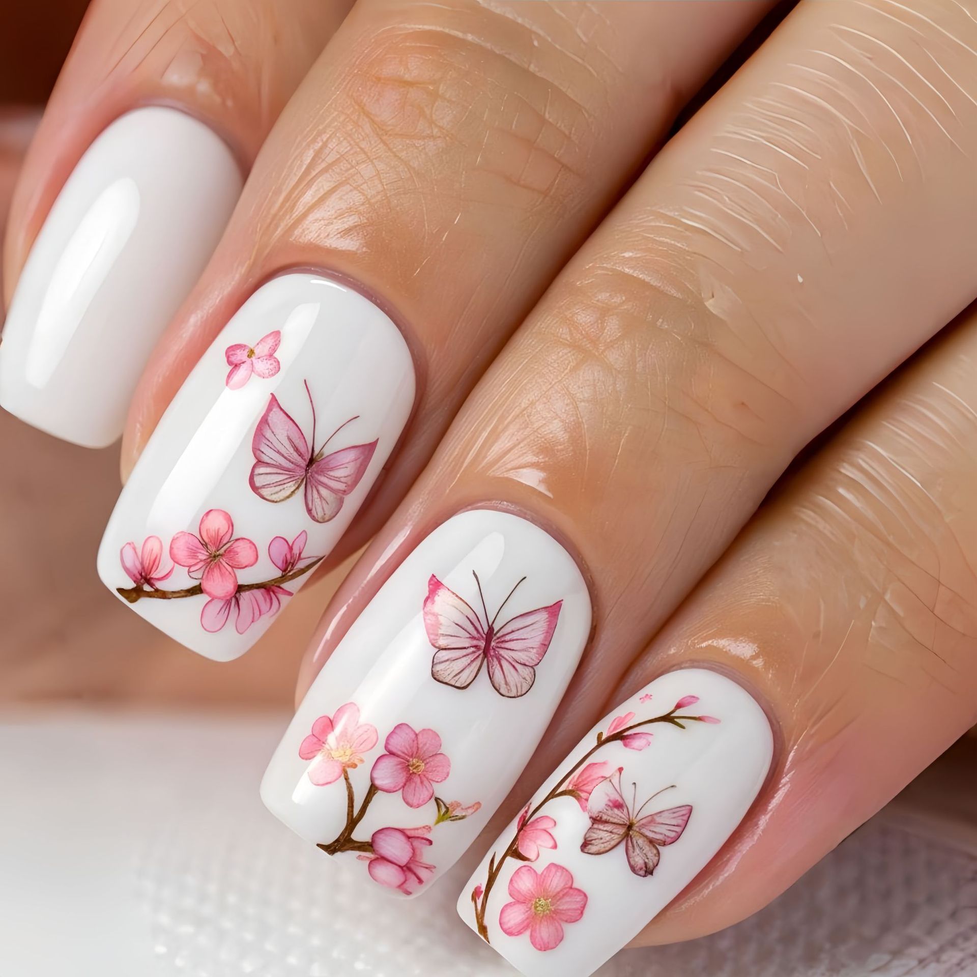 Uñas postizas medianas para mu - Press On Nail Set reseña y precio