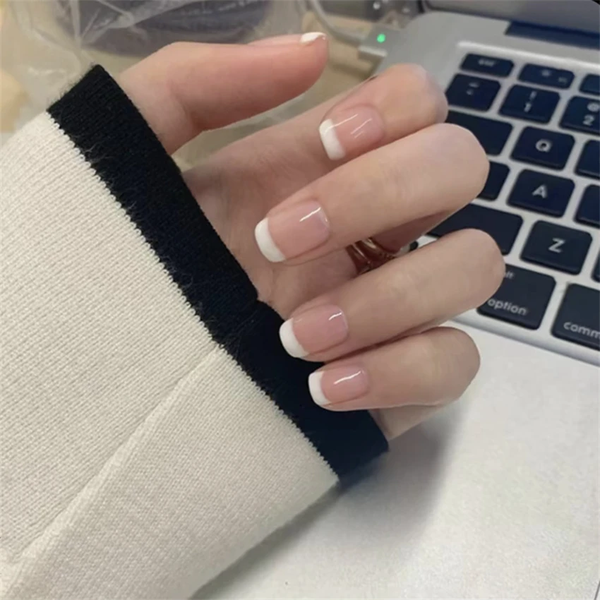 24 unids/set de uñas cortas mi - Press On Nail Set reseña y precio