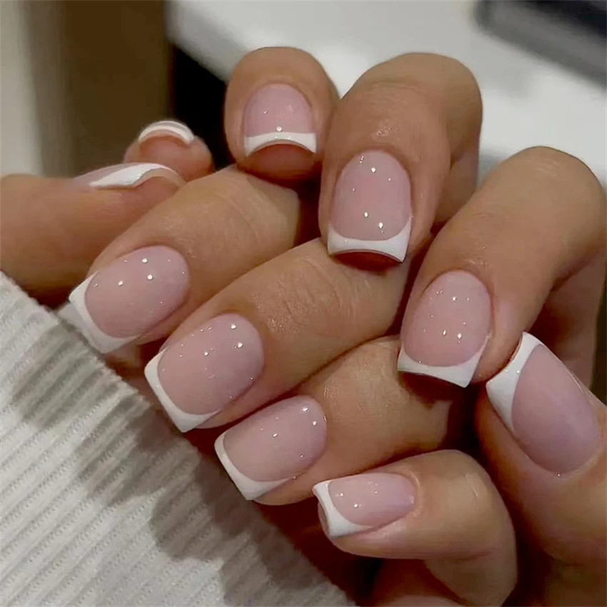24 unids/set de uñas cortas mi - Press On Nail Set reseña y precio