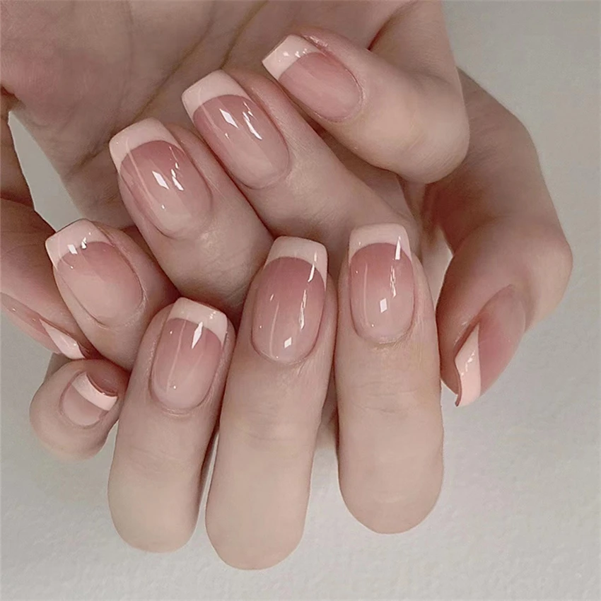 24 unids/set de uñas cortas mi - Press On Nail Set reseña y precio