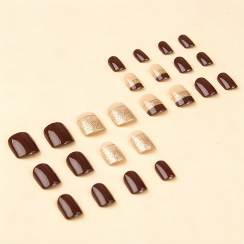 Uñas postizas cuadradas cortas - Press On Nail Set reseña y precio