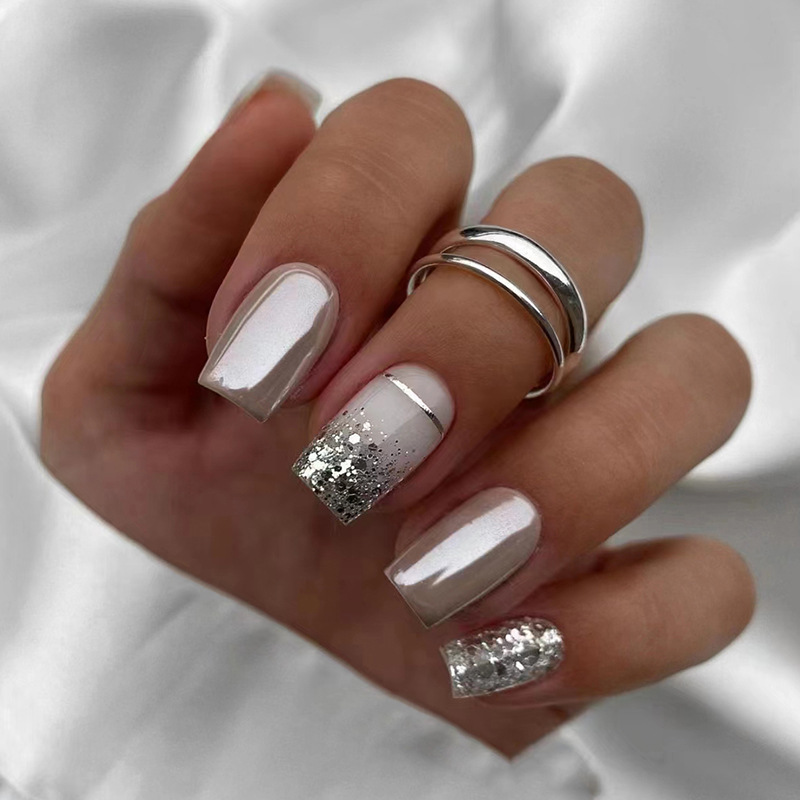 Uñas postizas cuadradas cortas - Press On Nail Set reseña y precio