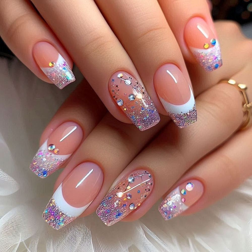 24 unids/set de uñas postizas  - Press On Nail Set reseña y precio