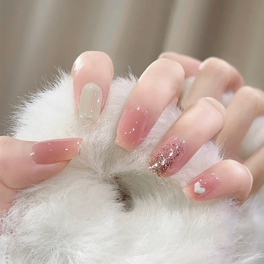 24 unids/set de uñas postizas  - Press On Nail Set reseña y precio