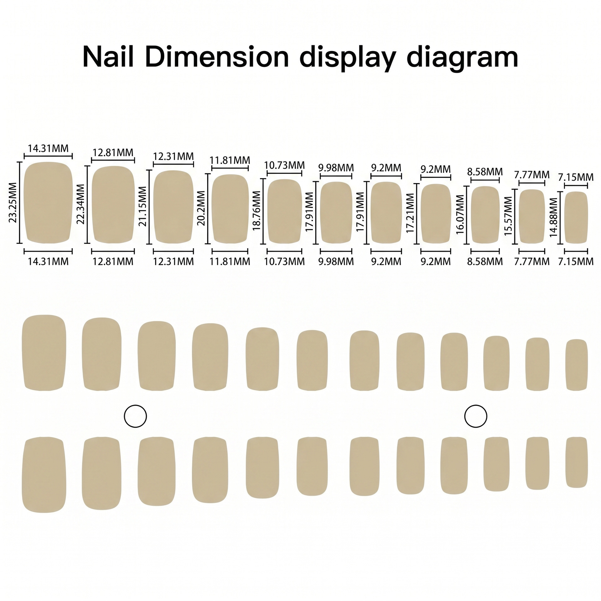96 piezas/set de uñas postizas - Press On Nail Set reseña y precio