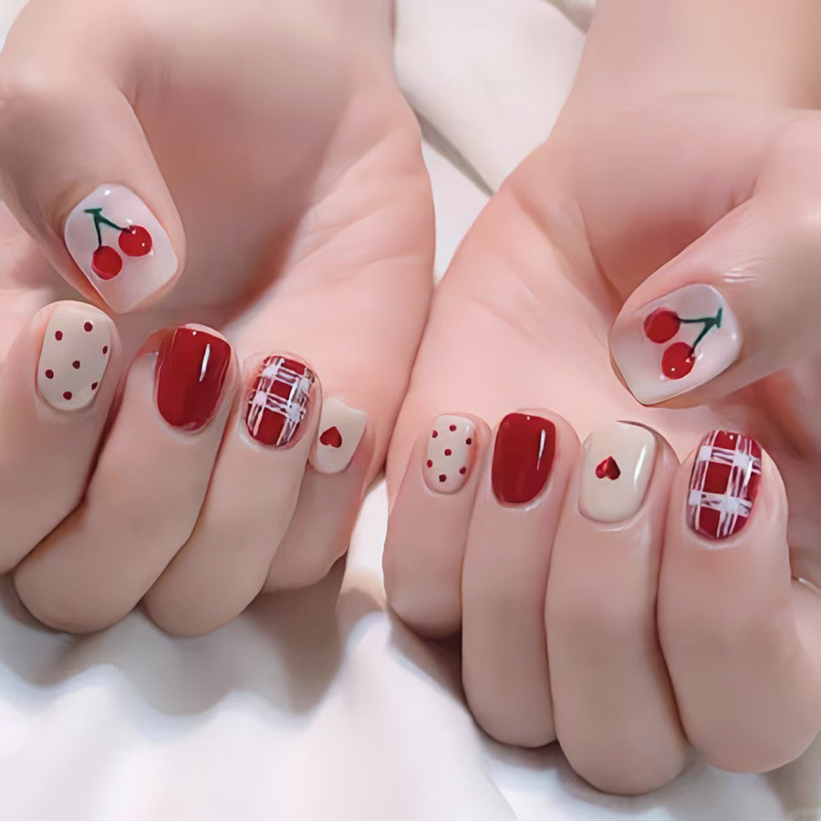 Uñas postizas cortas cuadradas - Nail Art Xs reseña y precio