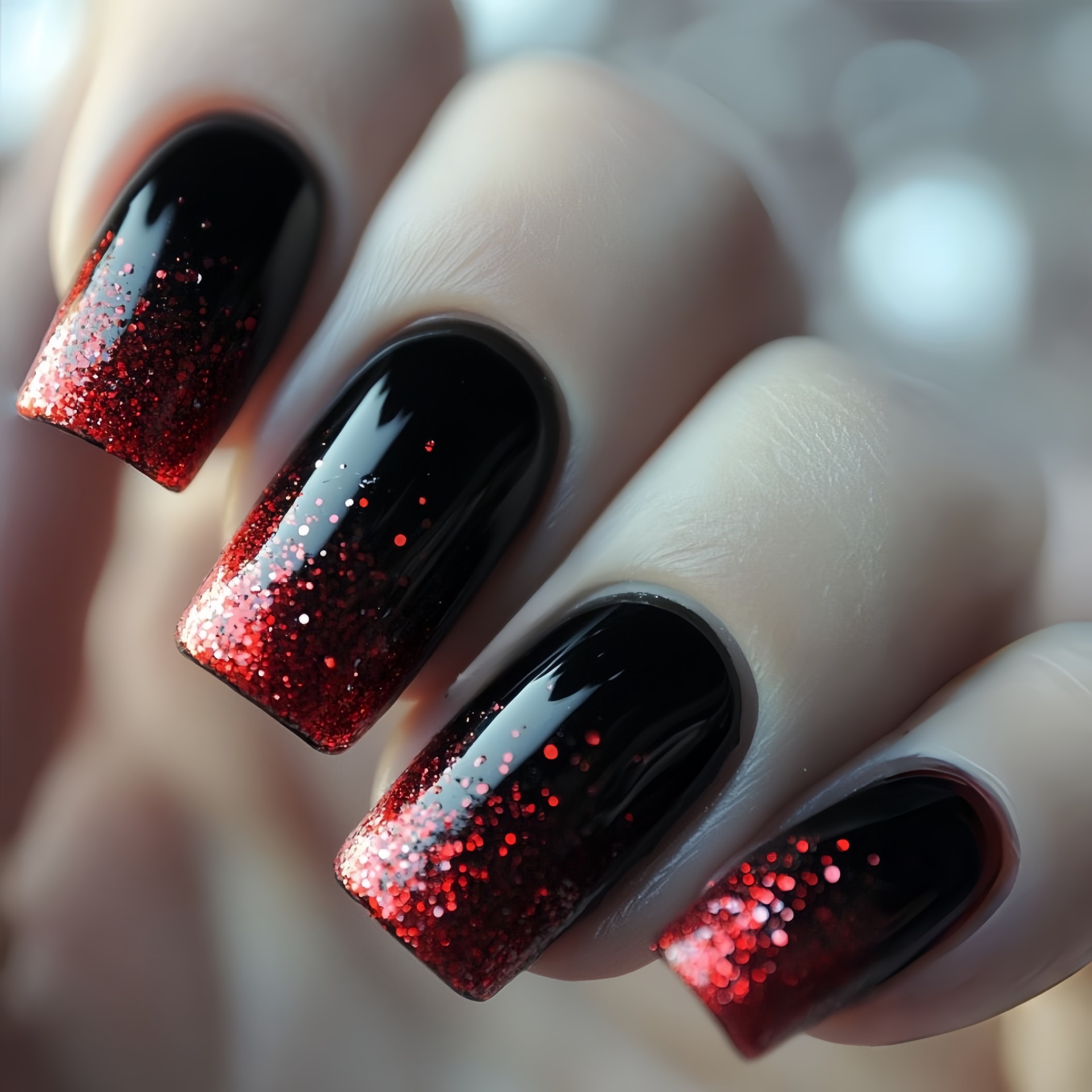 Uñas postizas medianas cortas, - Press On Nail Set reseña y precio