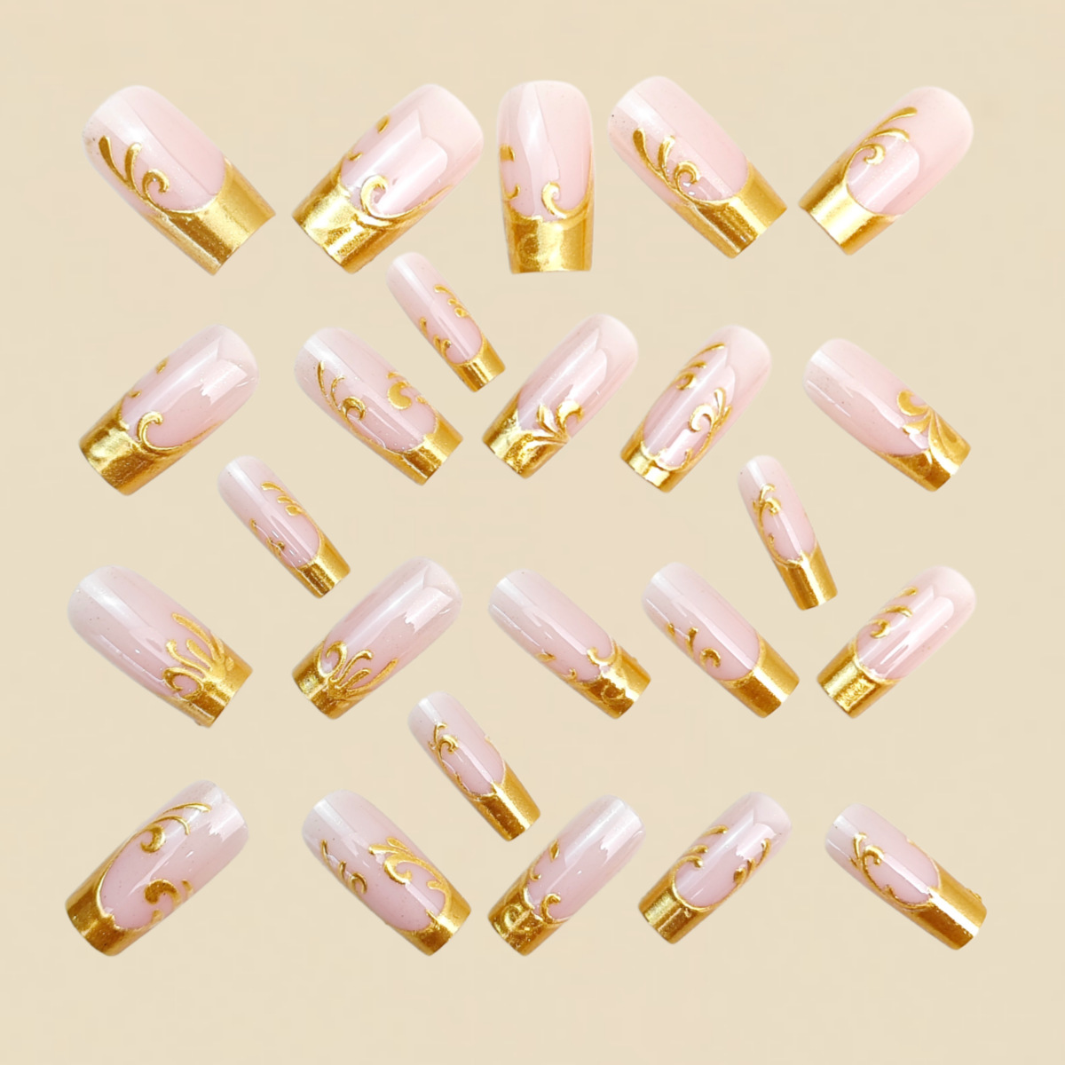 Uñas Postizas Medianas y Larga - Press On Nail Set reseña y precio